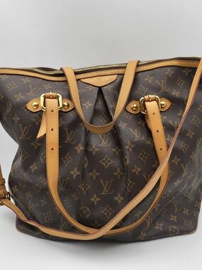 LOUIS VUITTON Monogram Canvas Palermo GM Bag, Authentic !!!